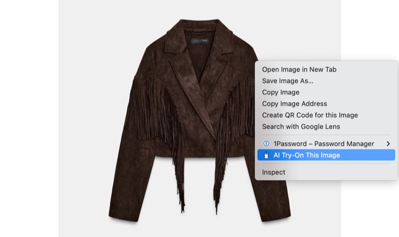Right-click context menu
